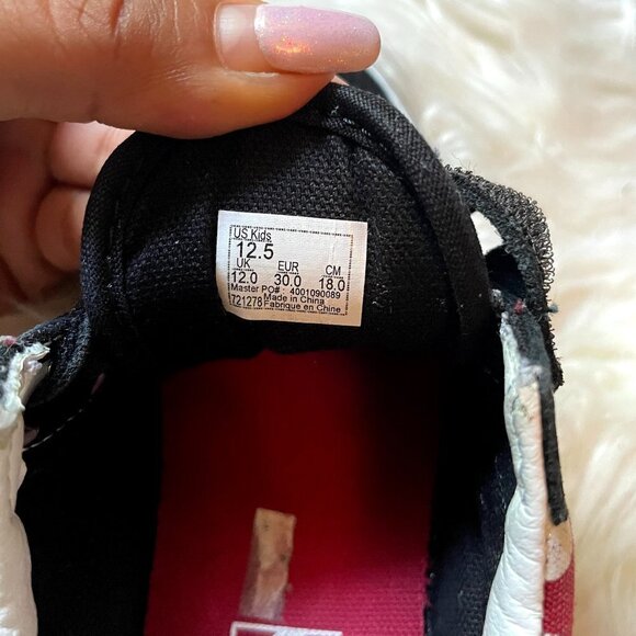 Vans Off The Wall Minnie Mouse Inspired Sneakers polka dots 12.5 - Picture 7 of 11